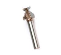 hcaioz Fraise à cintrer intégrée R8 for portes et murs en bois, 1 pièce, tige de 6/6,35/8/12/12,7 mm, outils travail du fgg.