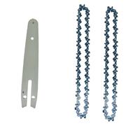hcaioz Guide-chaîne de 6 Pouces, 1/4 po, scie électrique, 36 nœuds, 18 Couteaux, Remplacement Mini-chaînes tronçonneuse en Acier, Outil Jardinage dao.