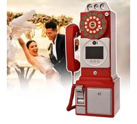 HCAUYNN Livre d'or VidéO HD 1080P, avec Fonction D'Enregistrement VidéO/Audio, Livre d'or Audio pour Mariage, Mariage/Remise De DiplôMes Red