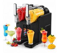 HCAUYNN Machine à Boissons Glacées, Sorbetière Multifonction avec Double Cuve 2L, 7 Programmes Intelligents, Écran Tactile et Nettoyage Automatique