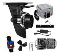 HCAUYNN Moteur Paddle Électrique 160W, Kit Moteur Paddle avec Télécommande Poignet, Jusqu’à 6 km/h, Propulsion pour Paddle Gonflable