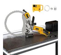 HCAUYNN Scie à béton électrique - Découpeuse Murale toroïdale, Profondeur de Coupe 11,4/15,3/19,2 Pouces, avec Pompe à Eau pour travaux Professionnels sur béton et Briques 19inch