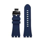 HCBBCEW Compatible avec le bracelet de rechange en silicone Swatch YVS420 YVS454 YVS423 419 413 406 400 420, accessoire montre caoutchouc for homme, 19 mm, 21(Blue-black B,21mm)