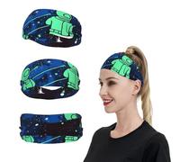 HCBPWVQA Bandeaux de sport phosphorescents pour hommes et femmes, bandeaux de sudation anti-humidité, bandeau de course à pied, bandeau extensible pour tennis