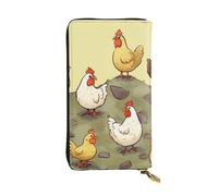 HCBPWVQA Portefeuille en cuir pour homme et femme - Grand porte-cartes de crédit - Portefeuille avec fermeture éclair pour téléphone - Noir - Taille unique - Décontracté, Noir , Taille unique,