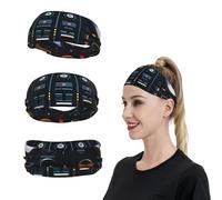 HCBPWVQA Some Mixer Controls Bandeaux de sport pour homme et femme - Bandeau de transpiration pour homme et femme - Évacuation de l'humidité - Bandeau extensible pour la course à pied - Pour tennis