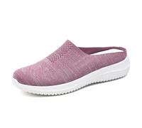 HCDZF Femmes Casual Marche Demi-Pantoufles Respirant Slip on Chaussures Légères Confortables,Violet,38 EU