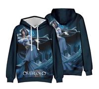 Hcenxan Albedo Anime Sweat à manches longues Personnage d'animation Vêtements périphériques Nouveau Cos Play Impression numérique 3D Couleur Sweat à capuche