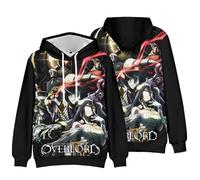 Hcenxan Albedo Anime Sweat à manches longues Personnage d'animation Vêtements périphériques Nouveau Cos Play Impression numérique 3D Couleur Sweat à capuche