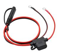 HCFeng Câble adaptateur de borne SAE vers O-Type, interface SAE vers faisceau de terminal à anneau 2 broches (avec fusible 10 A), convient pour les automobiles, les panneaux solaires et les motos. [65