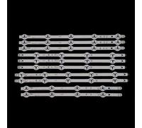 HCGX 10-Piece LED Backlight Strips for 42-inch TV, Replacement for TX-42AS740B TX-42AS650B, R1/R2/L1/L2 Type Set, Part #42" V14 Slim