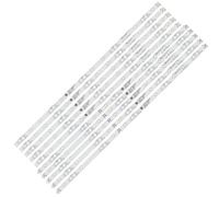 HCGX 10-Piece LED Backlight Strips for 55" TVs LB-GM3030, 55PUS6804, 55PUS7334, TPT550U2, Replacement TV Screen Bar Kit