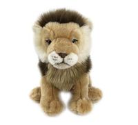 HCGX Adorable Peluche Lion de 25 cm, Animal réaliste (Panthera Leo)