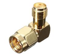 HCGX Connecteur Adaptateur RF à sertir Angle Droit, Jack mâle Femelle, 10 pièces, for Drone FPV RC