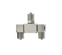 HCGX Connecteur métallique 3CH Type T/Y, Connexion de Voie d'huile for Pelle 1/12 RC, pièces Voiture Bulldozer, 2(2pcs Y Type(6mm))