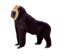 HCGX Figurine réaliste de Gorille 29 cm, modèle Singe Noir, Animal (Gorille)