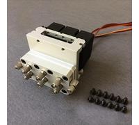 HCGX Grande vanne hydraulique à 1/2/3 canaux avec Position Centrale de Retour d'huile servo Standard 10 kg, adaptée la Pelle télécommandée 1:14 1/12(3CH Valve)