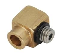 HCGX Joint de soudage coudé Droit 3mm 4mm, 10 pièces, for Tuyau en cuivre, Bras Cylindre hydraulique, télécommande, Pelle, Chargeur Camion, modèle(OD4-M5 10PCS)