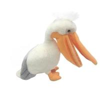 HCGX Jouet en Peluche de Simulation pélican, Oiseau Rare, Animal, poupée Douce et Mignonne, Cadeau d'éducation précoce, décoration la Maison