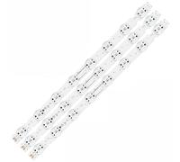 HCGX LED Backlight Strip for 50'' TV 50UK6520 50UK6500 50UK6470, 520mm 8 LEDs, 6V Replacement Kit (3-Piece Set)