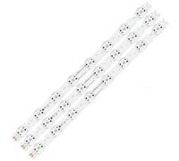 HCGX LED Backlight Strip for 50UK6520PLB 50UK6550PLD 50UK6710PLB 50UK6750PLD, 520mm 8 LEDs, 6V TV Replacement (3-Piece Set)