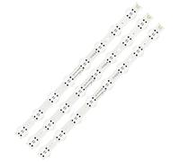 HCGX LED Backlight Strip Replacement for 43" TV 43UK6520, 43UK6510, 43UK6500, 43UK6750. 3 Pcs Kit. 445mm 8-LED Strips(3PCS(1TV))