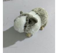 HCGX Peluche Cochon d'Inde en Coton PP, Jouet Peluche, Mignon, idéal for l'éducation précoce, décoration de la Maison (Cavia porcellus)(Grey)