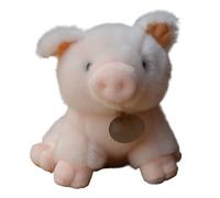 HCGX Peluche Cochon Rose de 20 cm, Adorable en Peluche, Animal Doux et câlin