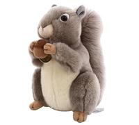HCGX Peluche écureuil réaliste de 20 cm - Animal en Peluche Doux et câlin (Sciuridae)