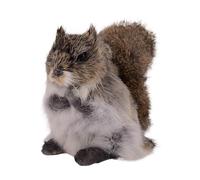 HCGX Peluche écureuil réaliste de 20 cm, Assis, Figurine