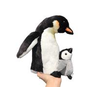HCGX Peluche Manchot Empereur de 30 cm, Animaux en Peluche réalistes, (Aptenodytes forsteri)