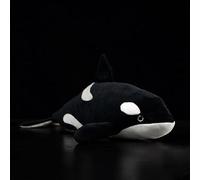 HCGX Peluche Orque Douce et câline, Animal réaliste, for Les Amoureux de l'océan (Orcinus Orca)(40cm)