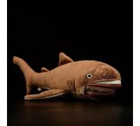 HCGX Peluche Requin mégamouth réaliste de 48 cm, Requin Doux en Peluche, Adorable Animal Marin, Cadeau for Les Amoureux de l'océan (Megachasma pelagios)