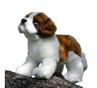 HCGX Peluche Saint-Bernard de 25 cm, Adorable et réaliste Chien en Peluche, Chiot Tout Doux (Canis Lupus familiaris)
