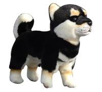 HCGX Peluche Shiba Inu de 30 cm - Animal en Peluche Doux et câlin(Brown)