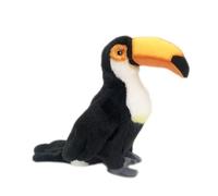 HCGX Peluche Toucan en Coton PP, Douce et Mignonne, idéale for l'éducation précoce, décoration de la Maison (Ramphastos Toco)