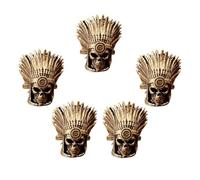 HCGX Perles de paracorde en laiton rétro, breloques lanière couteau, perles d'espacement métal, pendentif EDC DIY(Brass)
