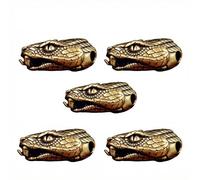 HCGX Perles paracorde serpent en laiton, breloques de lanière couteau, perles d'espacement métal for la fabrication bijoux, équipement EDC(Brass)
