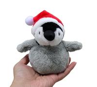 HCGX Porte-clés en Peluche réaliste de 11,4 cm, Adorable Pingouin Empereur l'Antarctique (Aptenodytes forsteri)(B)