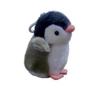 HCGX Porte-Clés Peluche Pingouin Parlant 10cm - Sonore, Ultra Doux & Adorable Mini Jouet Interactif pour Sac à Dos