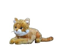 HCGX Poupée de poupée Chat Tigre Mignon Pose Mensonge Doux Simulation