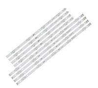 HCGX Replacement LED Backlight Strips for 49" TV: 49LJ5500, 49UJ6300, 49UK6200, 49UK6300 (NC490DUE-AAFX1) - 8 Strips/Set