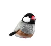 HCGX Simulated Fat Chirp Series Toy Doll, Gray Bird and Bird, Plush Animal Doll Pendant, Soft and Cute 's Companion Gift