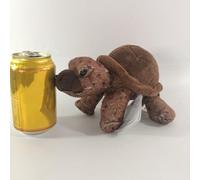 HCGX Simulation d'un Animal du Monde océanique, Peluche Marron foncé, Cadeau d'éducation précoce (Chelonia spp)(Brown(20cm))