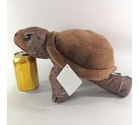 HCGX Simulation d'un Animal du Monde océanique, Peluche Marron foncé, Cadeau d'éducation précoce (Chelonia spp)(Dark Brown(29cm))