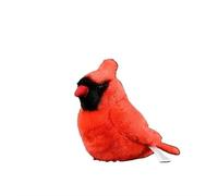 HCGX Simulation Fat Chirp Series Toy Doll North American Cardinal Plush Toy Pendant Soft and Cute 's Companion Gift