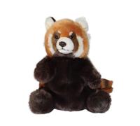 HCGX Simulation Panda Rouge Marionnette Poupée en Peluche Jouet Accessoires De Ventriloquie Doux Et Mignon Parent-Enfant D'éducation Précoce Cadeau