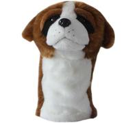 HCGX Ventriloquie simulée Chiot marionnette en Peluche poupée Saint Bernard Jouet Jeu Parent-Enfant Gants de Narration Accessoires d'éducation précoce