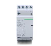 HCH8s-25 DC Contactor 4P 16A 25A 4NO 2NO2NC DC12V DC24V Automatic Householdr Contactor Din Rail Type(4P 25A 4NC DC24V)