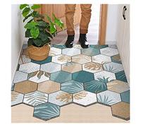 HCHL Paillasson D'entrée Facile À Nettoyer Tapis De Pied De Porte en PVC Tapis À Découper Libre Hexagonal Nettoyage Efficace De La Porte Décorative (Color : D, Size : 120x150cm)